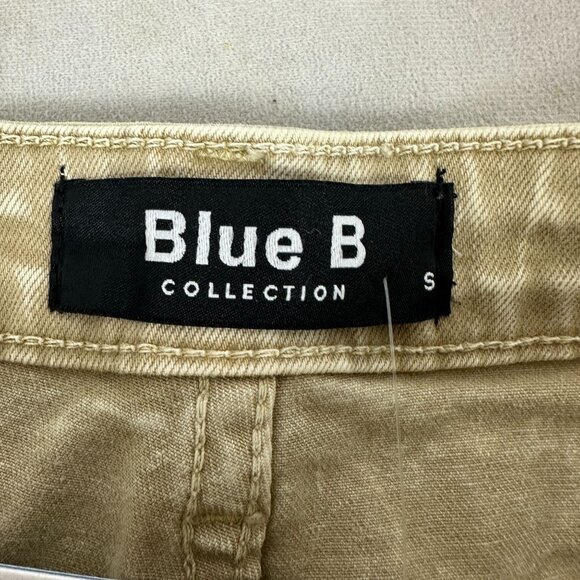 Blue B Collection Womens Tan Bell-Bottom Jeans With Frayed Hem Size S - Picture 5 of 8